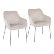 Daniella - Contemporary Dining Chair (Set of 2) - Cream