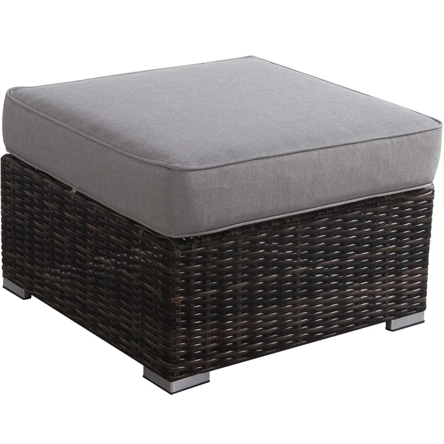 Stylish Outdoor Ottoman With Cushion For Comfort