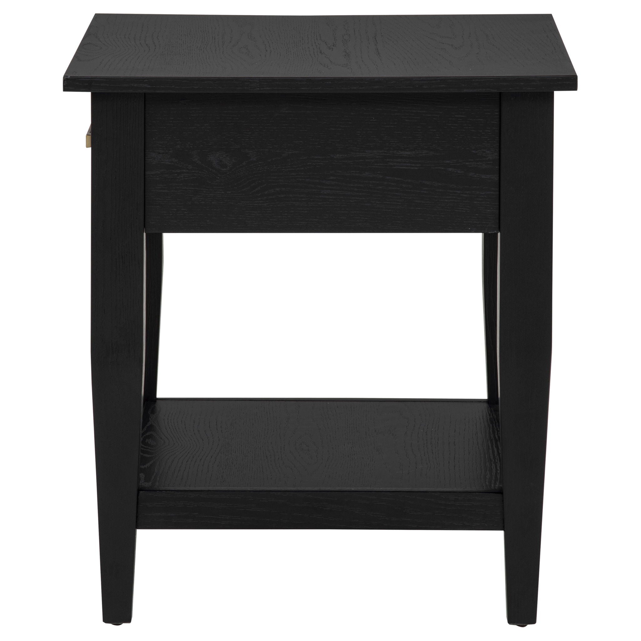 Lindenton 1-drawer Wood Occasional Side End Table Black