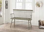 Jerimiah - Spindleback Bench - Gray
