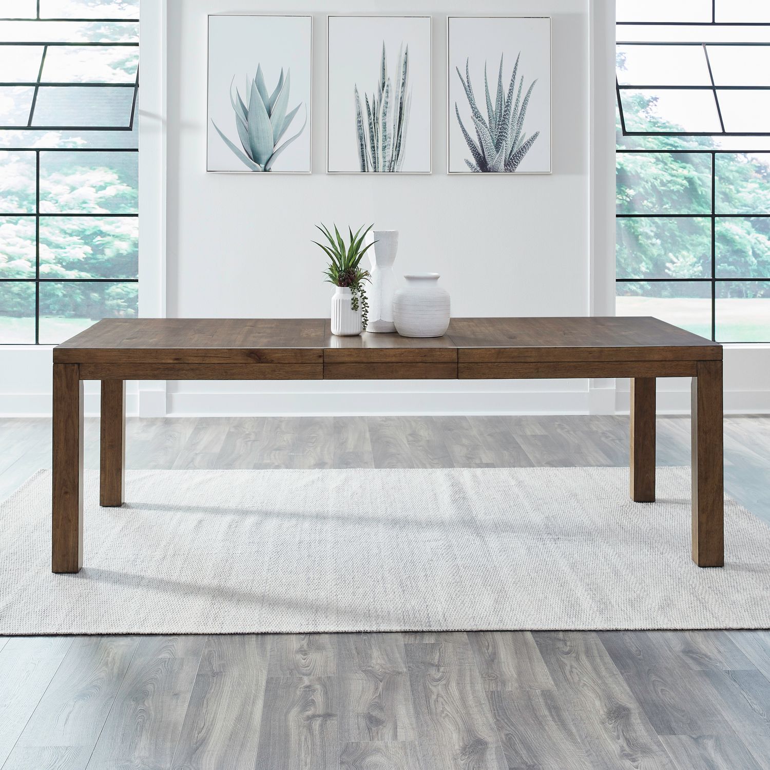 Shaker Lakes - Rectangular Leg Table - Harvest Brown - | Free Shipping ...