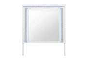 Alina White Mirror with LED – Glam Frame with Lighted Border