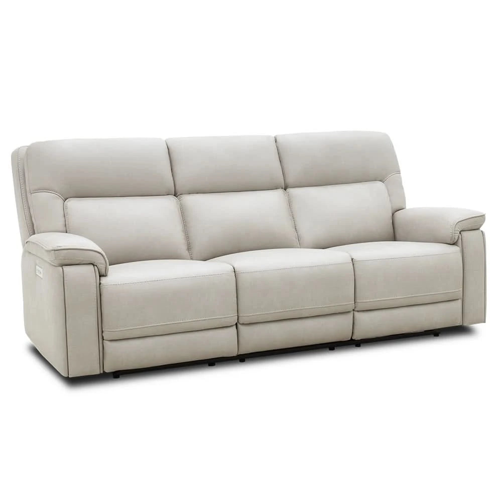 Moto Motion Apollo Dove Light Gray Power Reclining Sofa with Immersive Sound