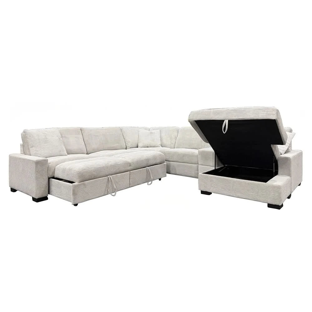 Aspen Stone 2PC Sectional with Chaise & Deep Plush Comfort Seating