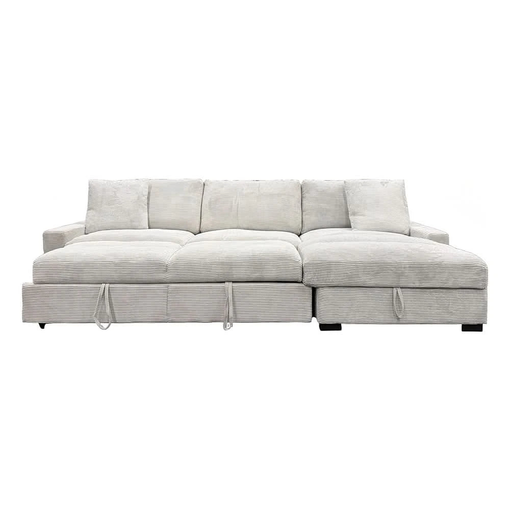 Aspen Stone 2PC Sectional with Chaise & Deep Plush Comfort Seating
