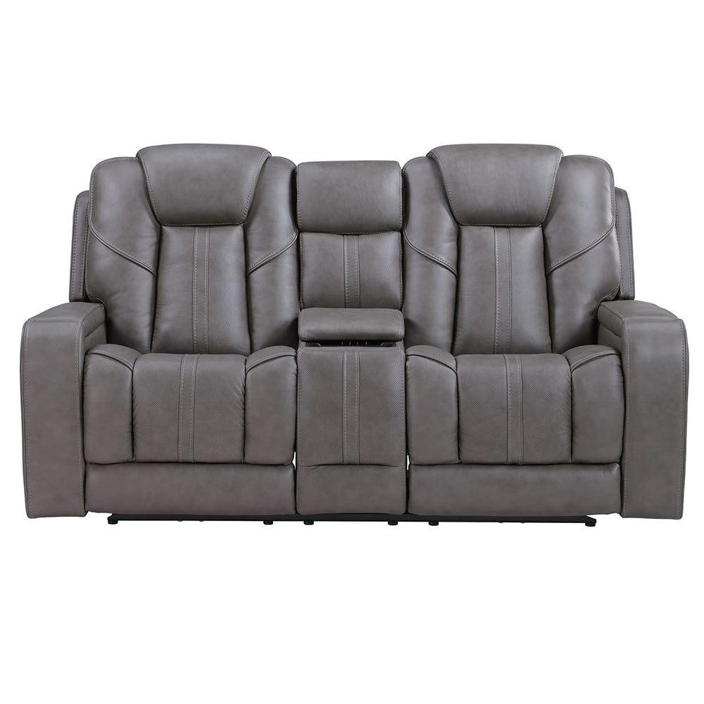 Atmos Leather Power Reclining Sofa & Loveseat with Immersive Sound