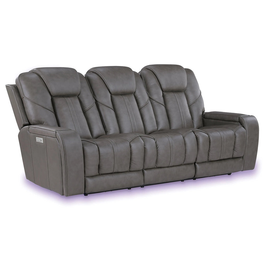 Atmos Leather Power Reclining Sofa & Loveseat with Immersive Sound