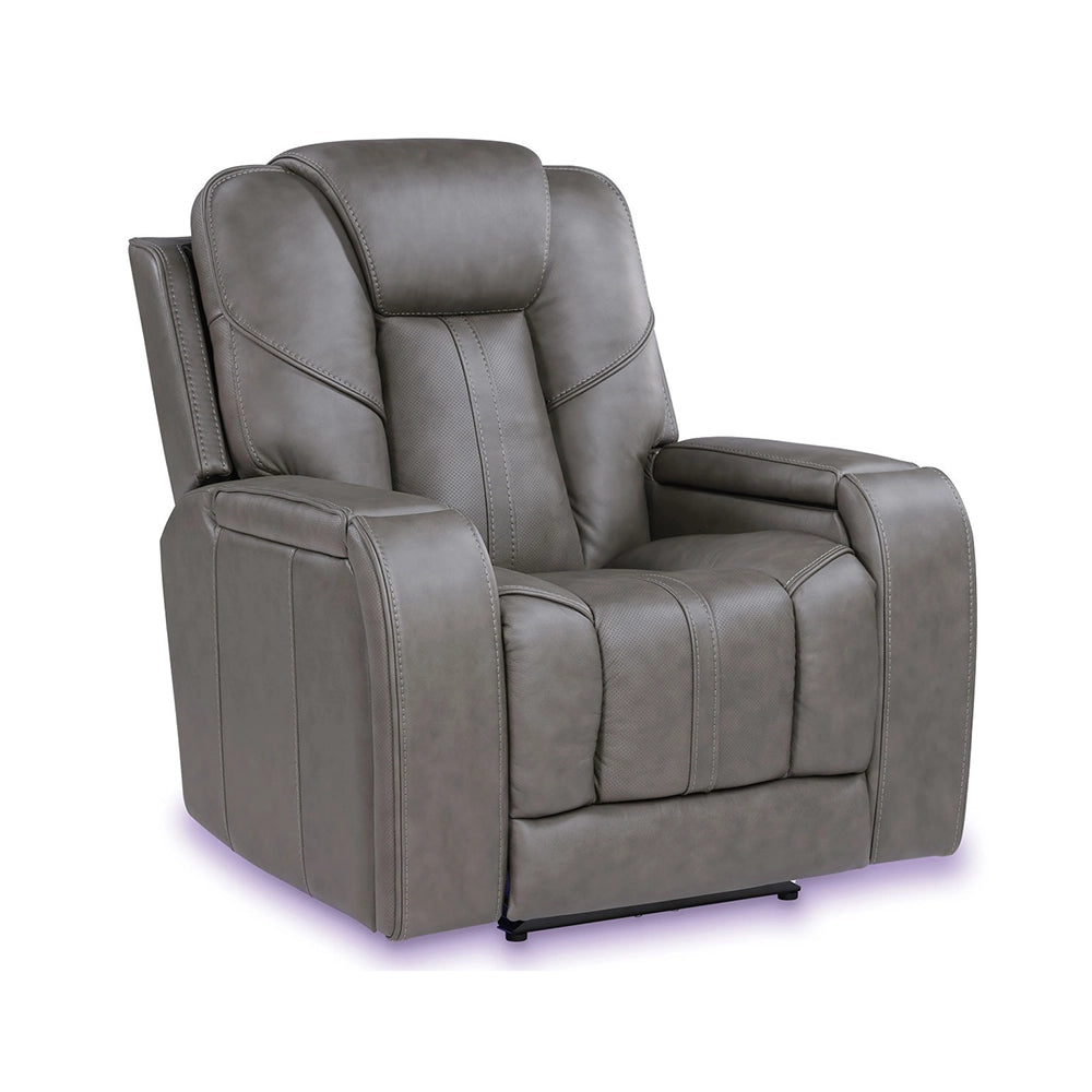 Atmos Leather Triple Power Recliner with Immersive Sound