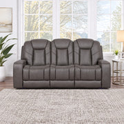 Atmos Leather Triple Power Reclining Sofa with Immersive Sound