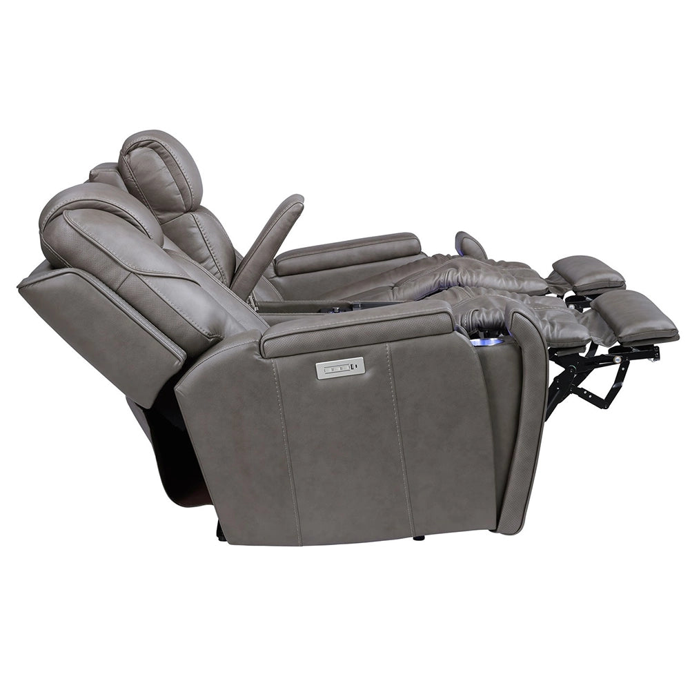 Atmos Leather Triple Power Recliner with Immersive Sound