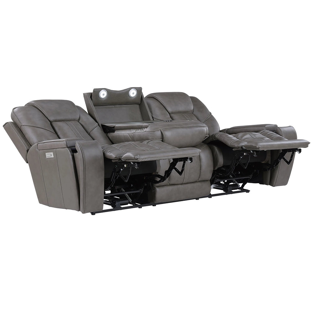Atmos Leather Power Reclining Sofa & Loveseat with Immersive Sound