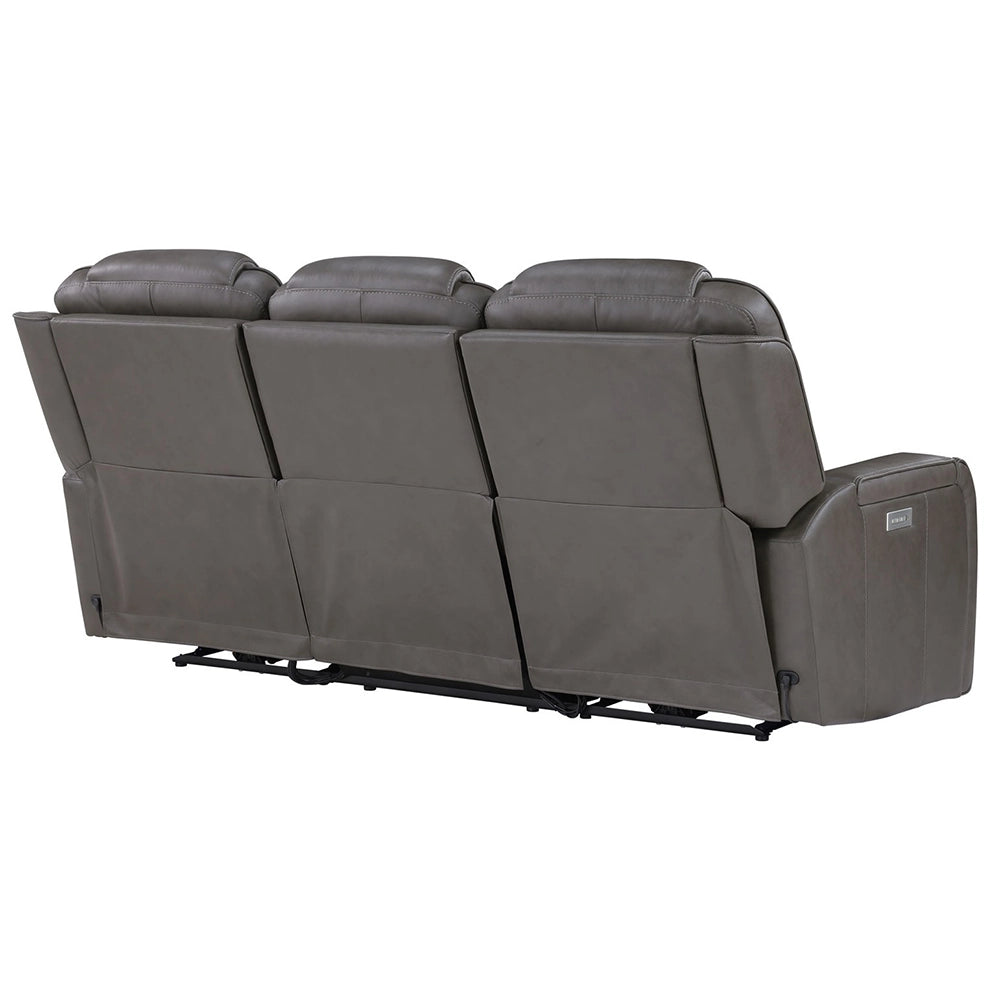 Atmos Leather Triple Power Reclining Sofa with Immersive Sound