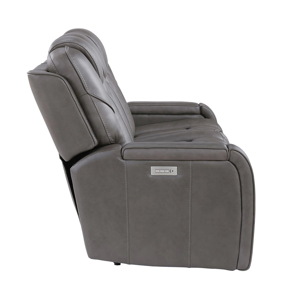 Atmos Leather Triple Power Reclining Loveseat with Immersive Sound
