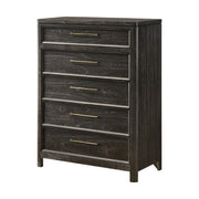 Avalon Brown Modern 5-Drawer Chest