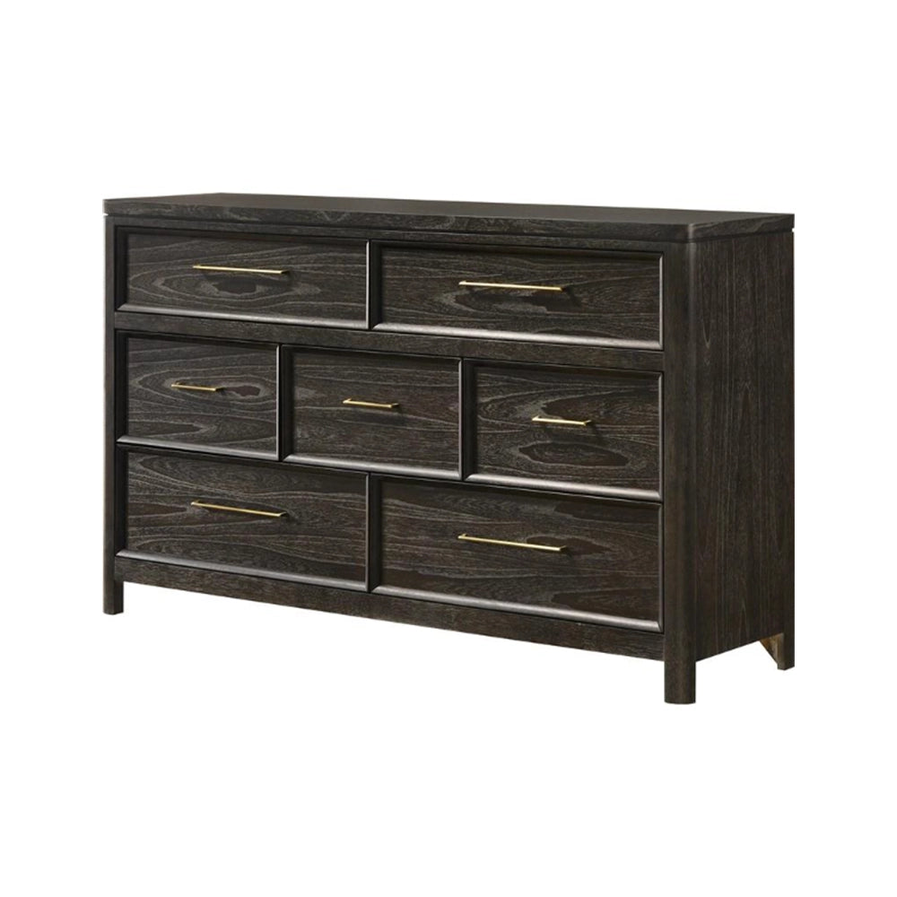 Avalon Brown Modern 6-Drawer Dresser