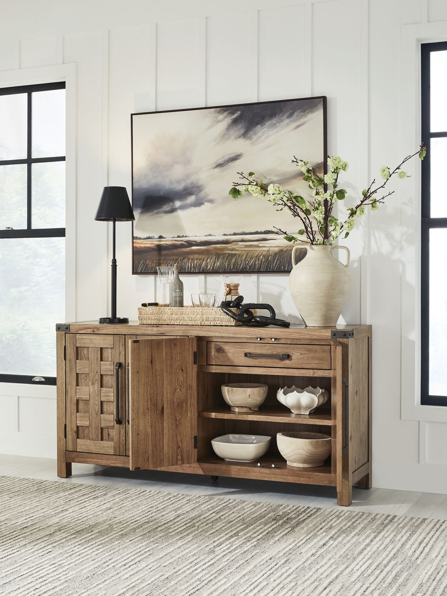 Ridgester - Dining Room Server - Light Brown