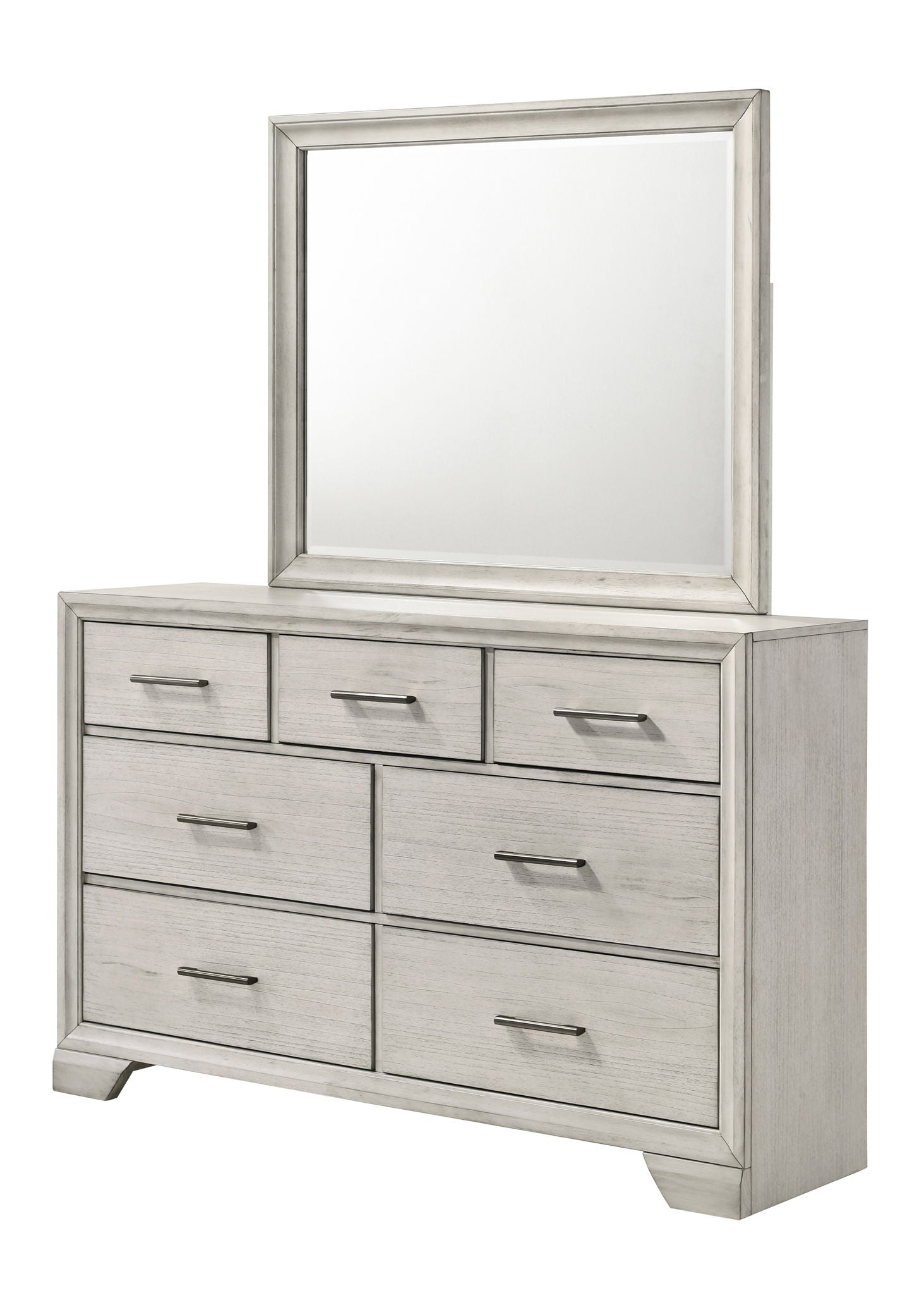 Jaymes - King 5 Piece Bedroom Set - White Mist