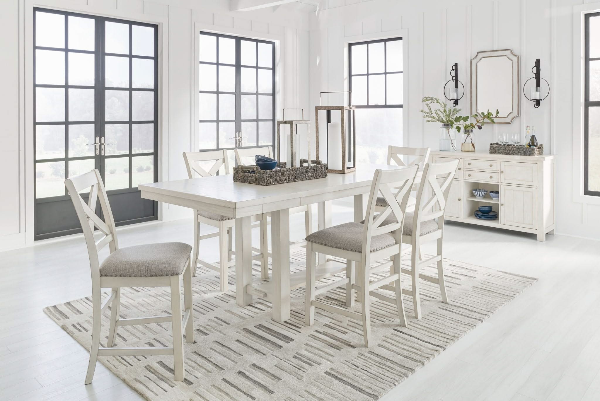 Robbinsdale - Upholstered Barstool (Set of 2) - Antique White