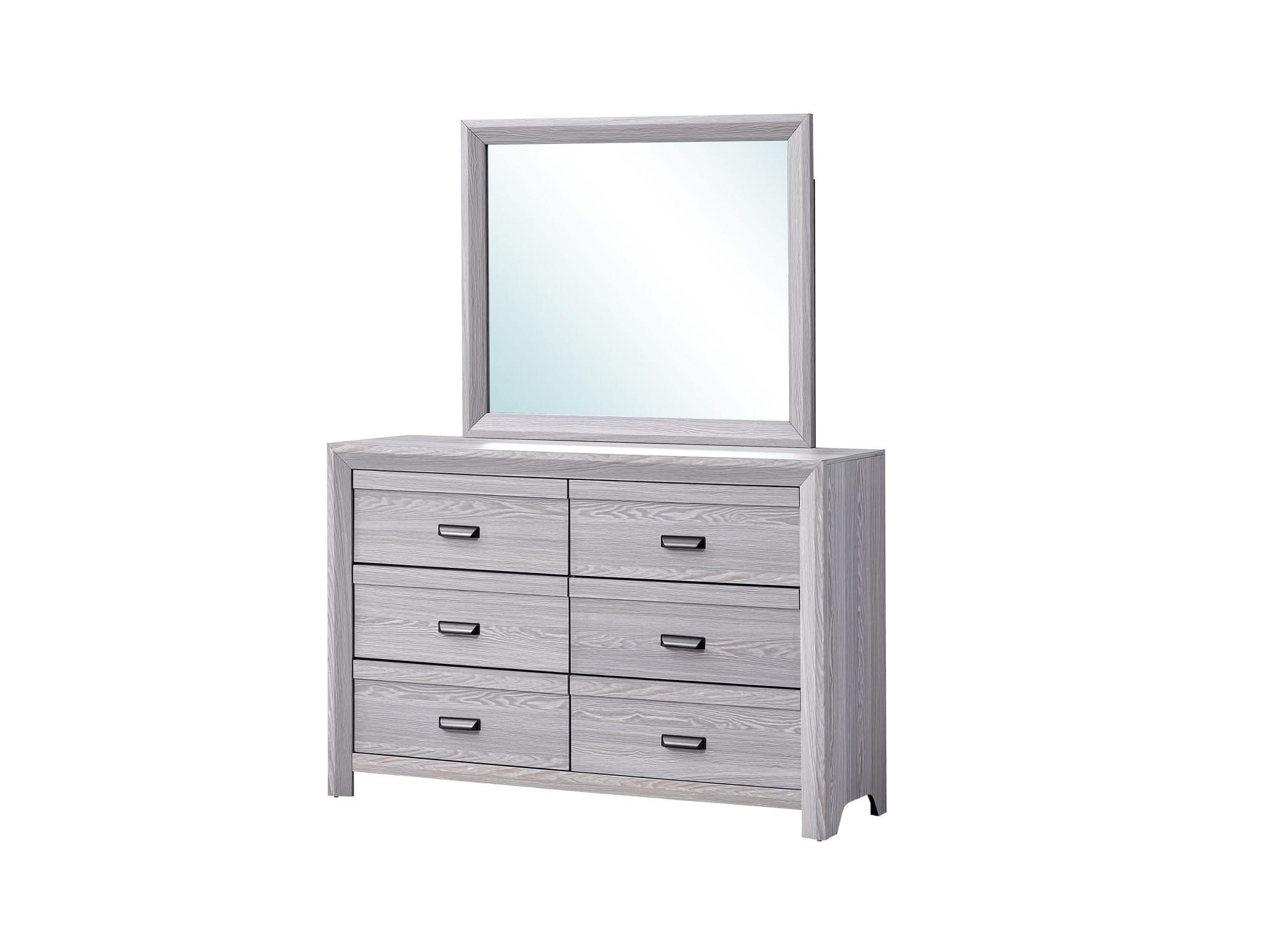 Adelaide - Queen 4 Piece Upholstered Bedroom Set - Drift Wood