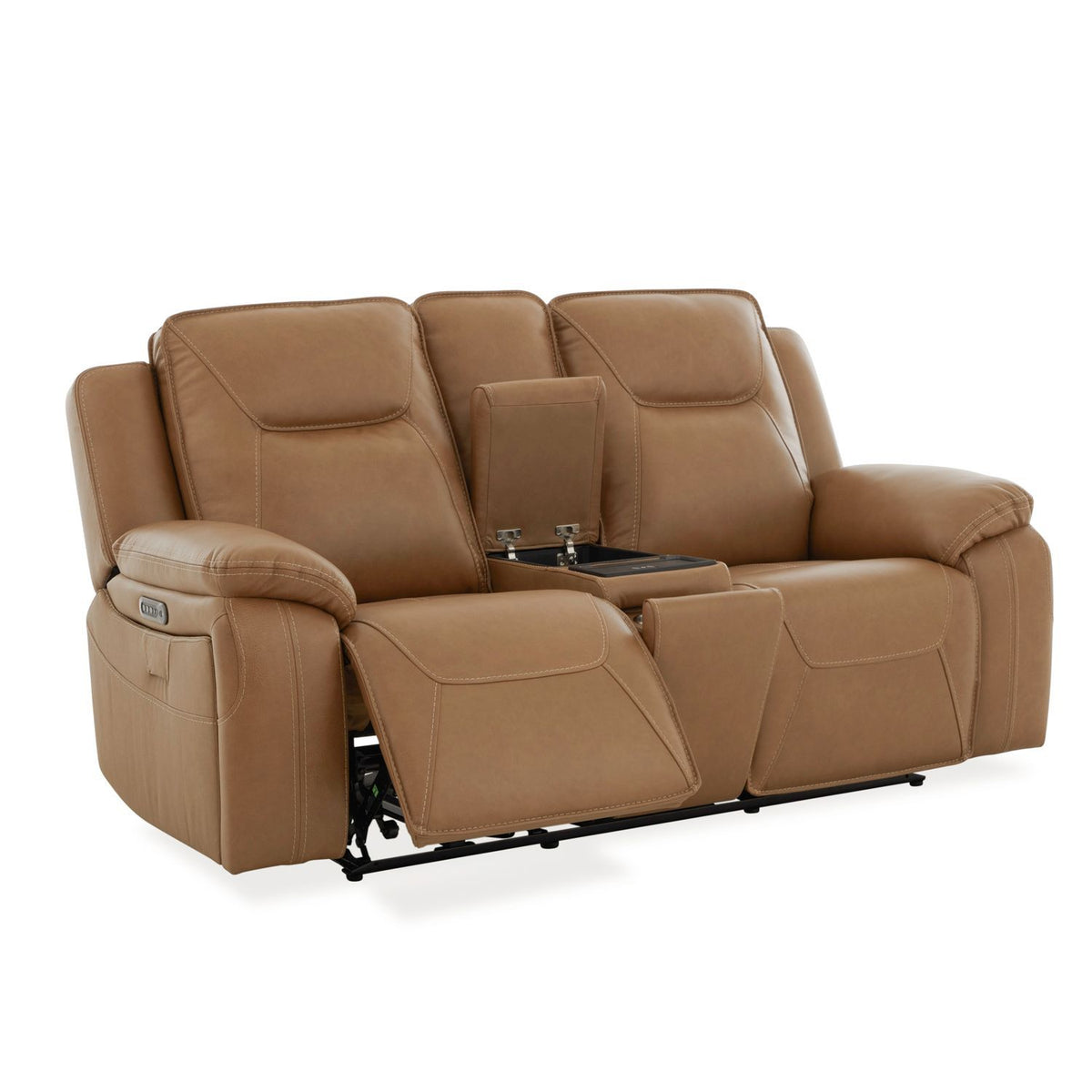 Callihan - Loveseat With Console P3 & ZW - York Butternut