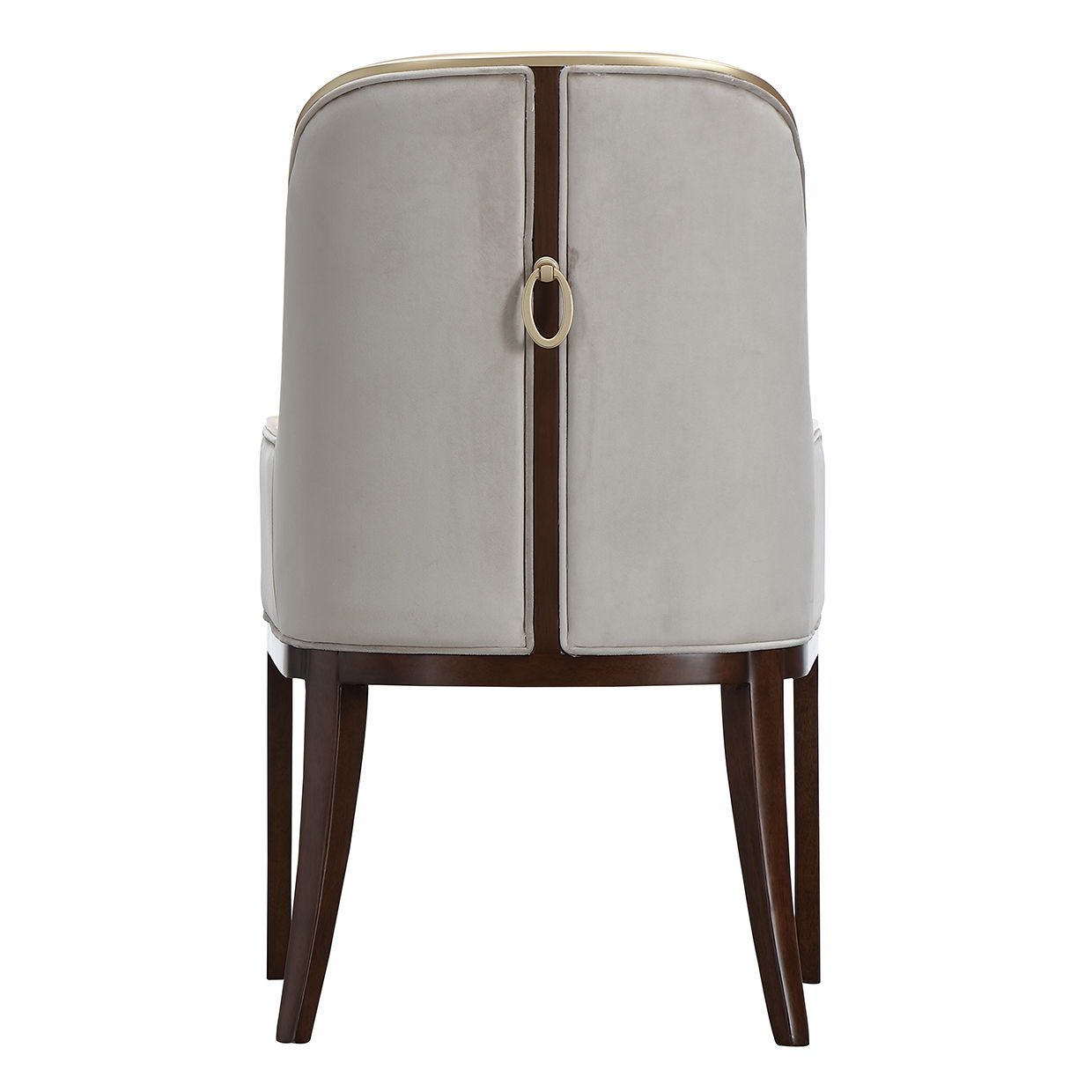 Houston - Dining Arm Chair - Porcini / Walnut