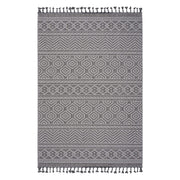 Guros - 8' X 10' Geometric Indoor / Outdoor Area Rug - Gray / White