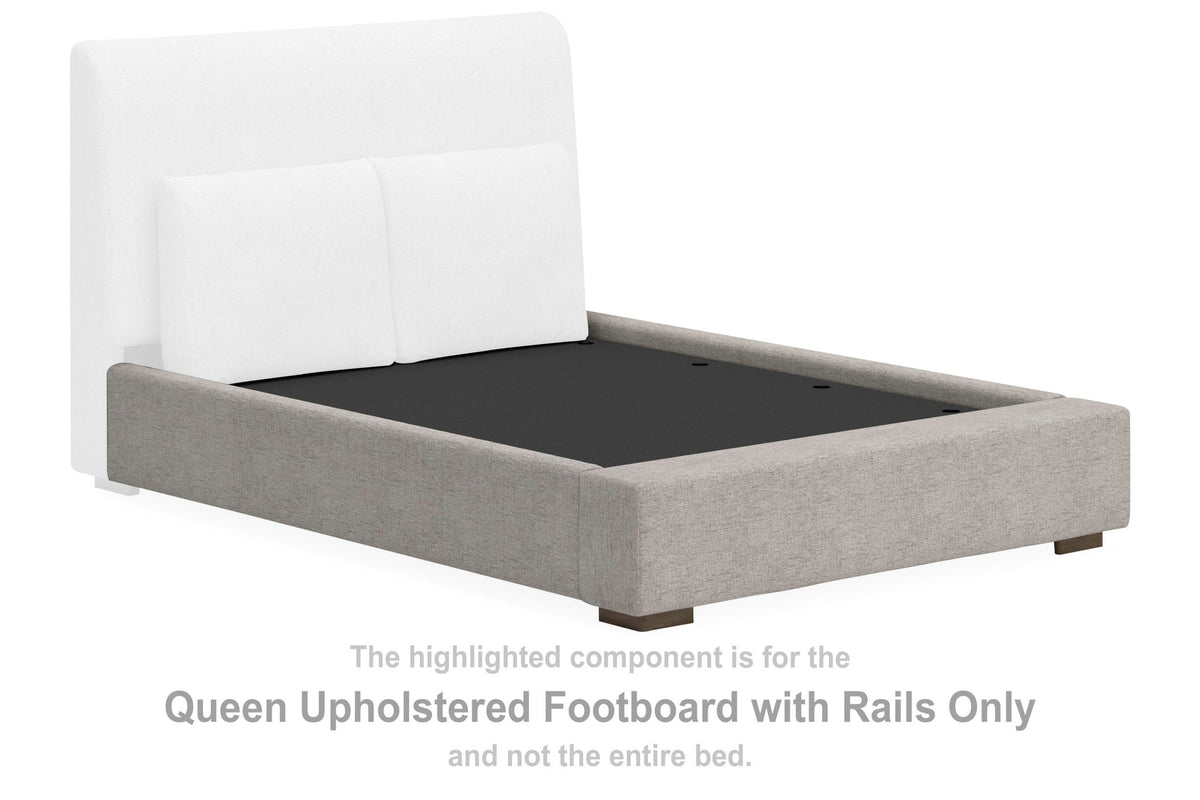 Cabalynn - Queen Uph Footboard With Rails - Oatmeal
