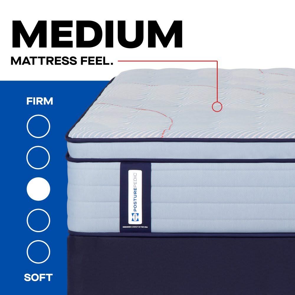 Posturepedic - Medina II Euro Pillow Top Medium Mattress