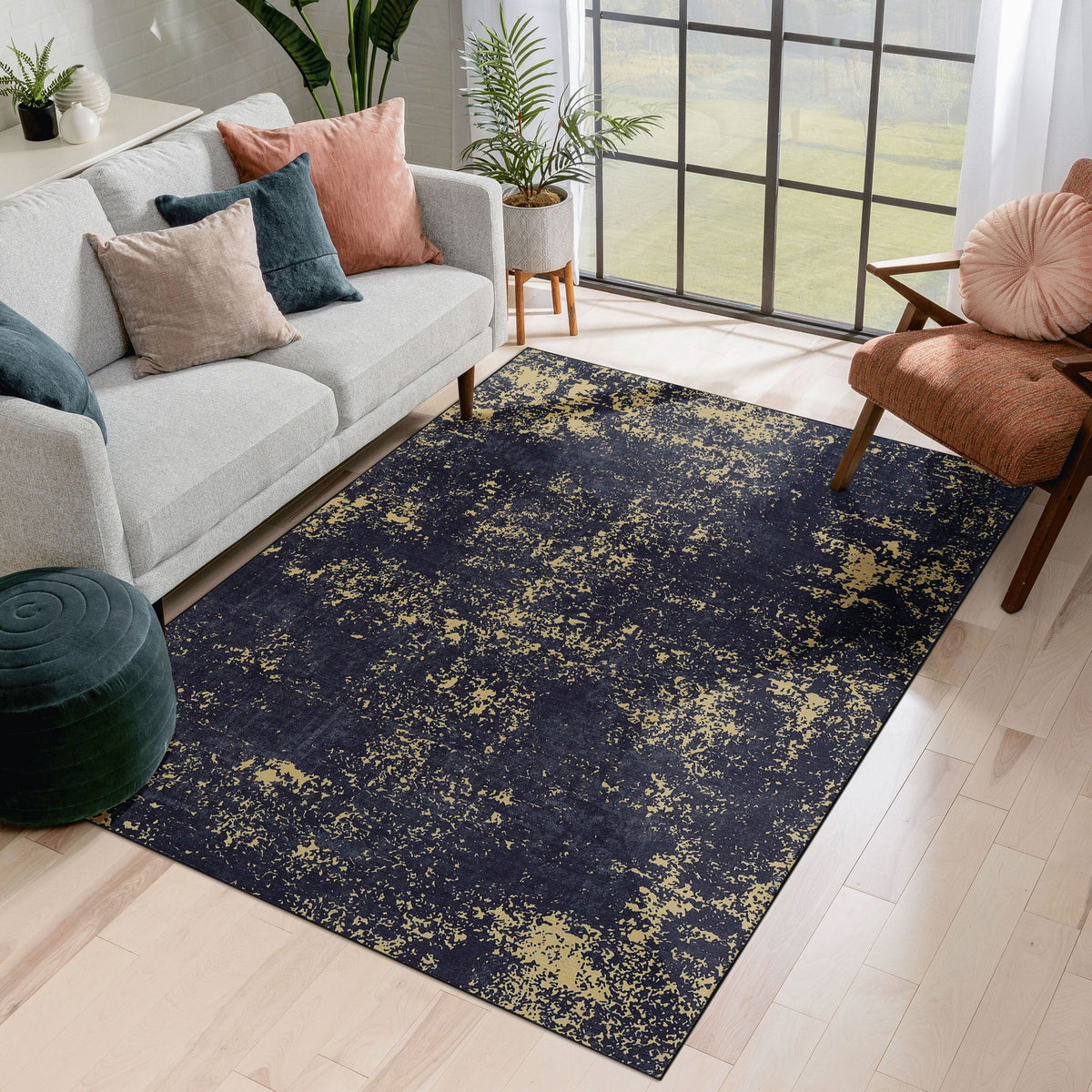 Maval - Stunning Area Rug, Washable