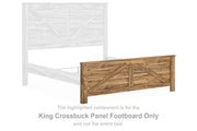 Maystonna - King Crossbuck Panel Footboard - Brown