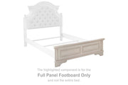 Realyn - Full Panel Footboard - Chipped White