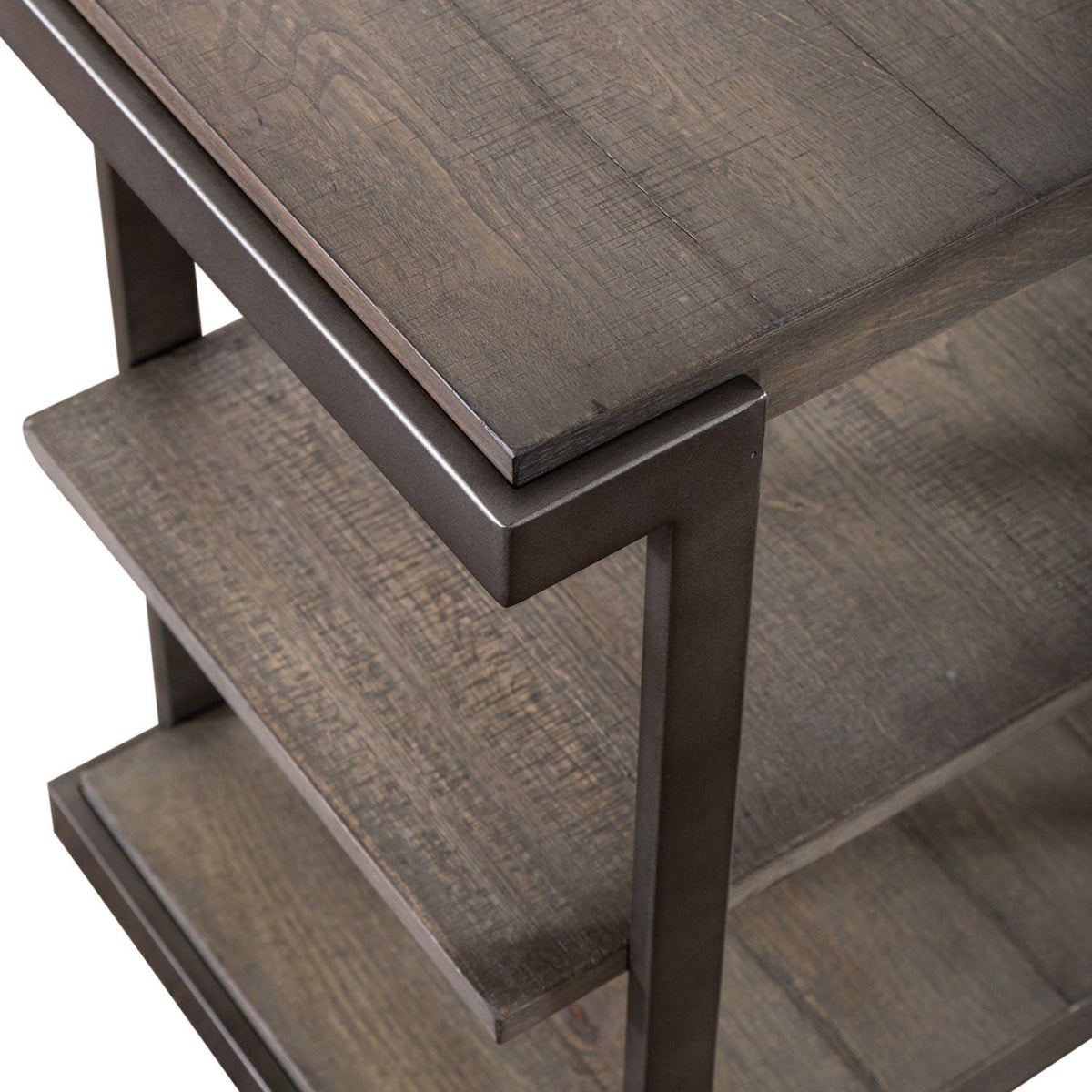 Modern View - Tiered End Table - Dark Gray