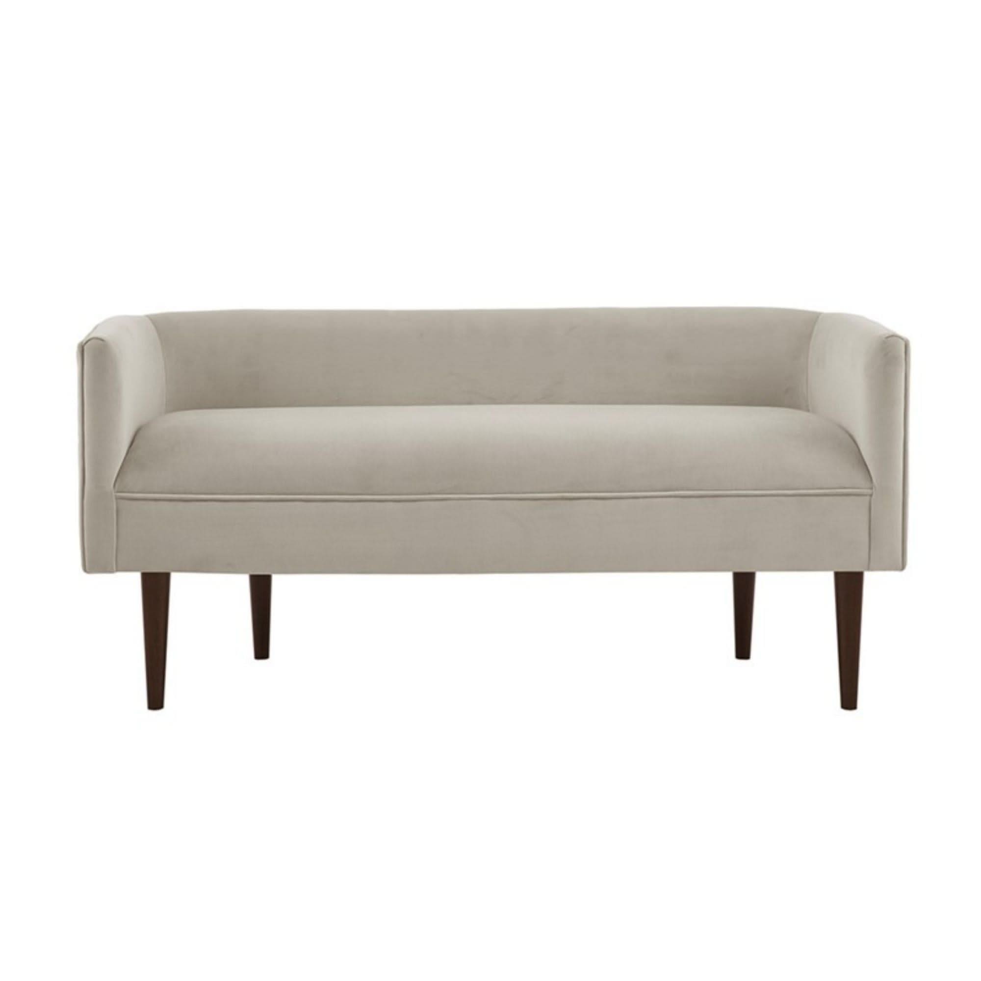 Farrah - Accent Bench With Low Back & Sides - Cream