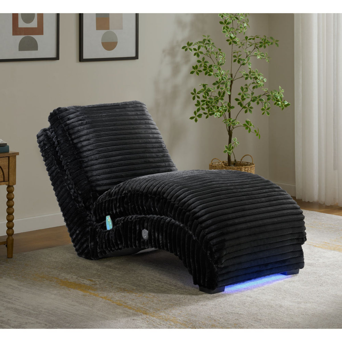 Nori - Chaise With Heat Massage, USBC, LED