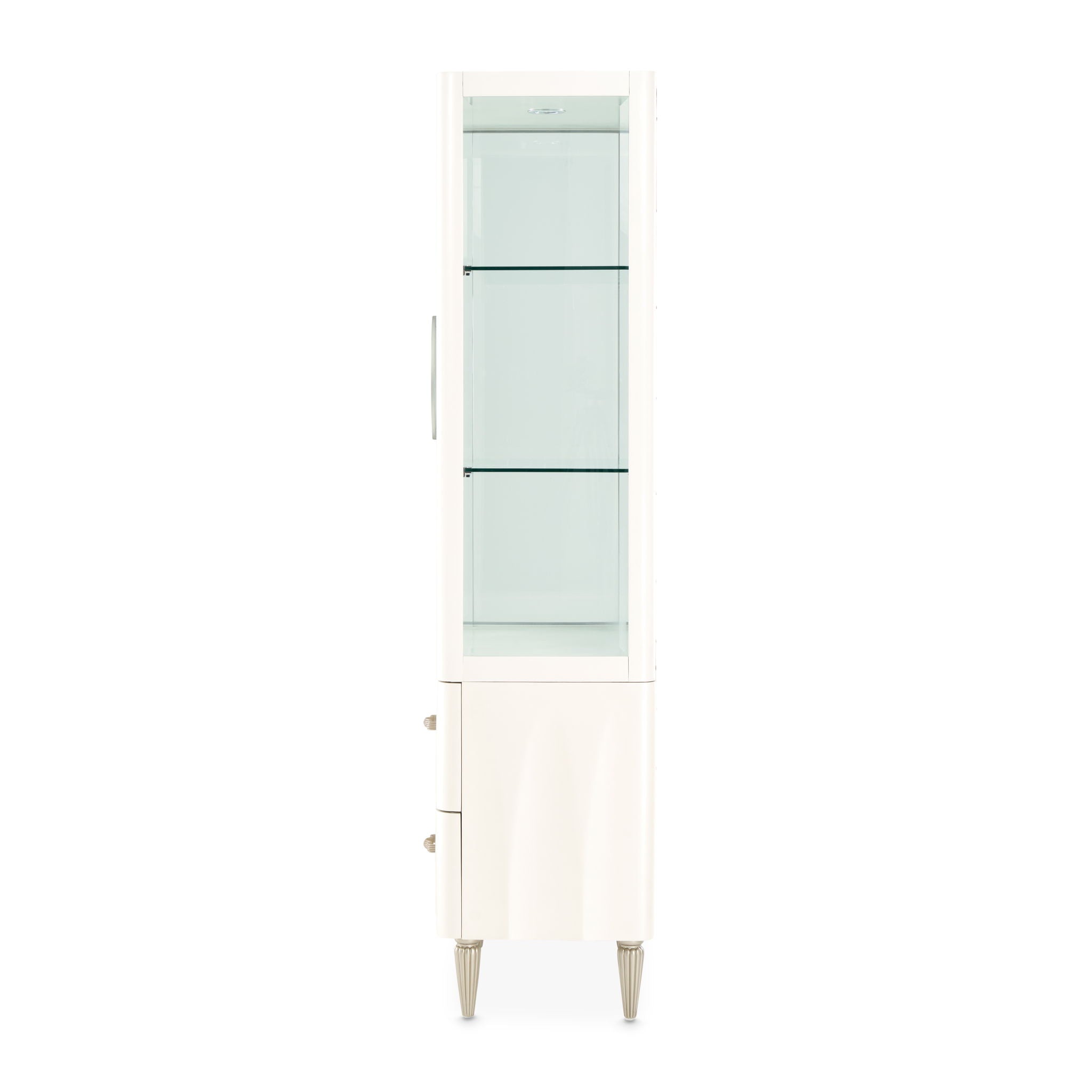 London Place - Display Cabinet - Creamy Pearl