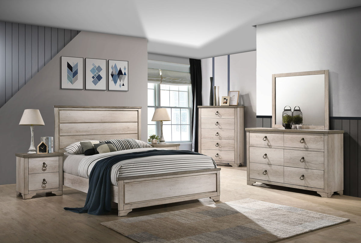 Patterson - Queen 5 Piece Bedroom Set - Beige