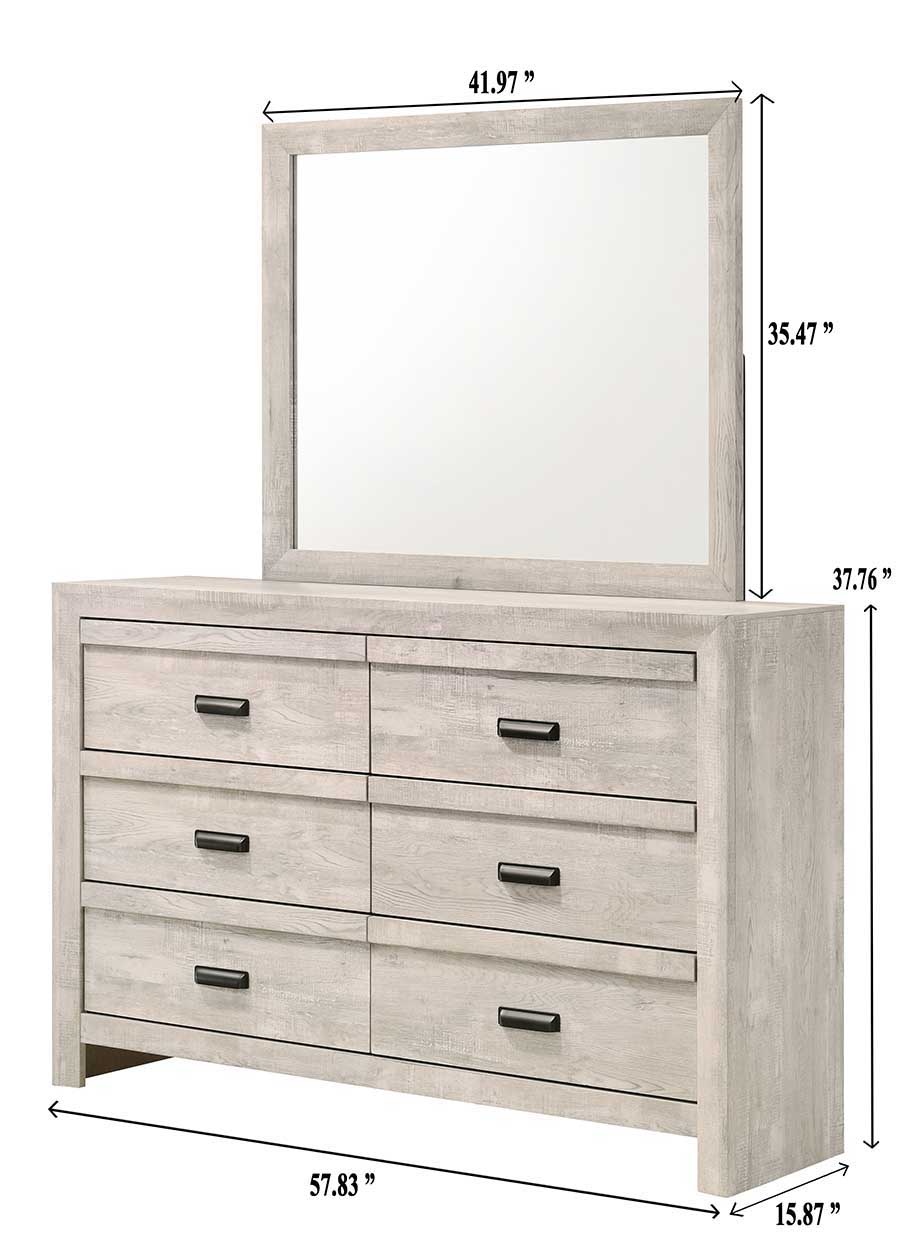 Valor - Queen 4 Piece Bedroom Set - Antique White