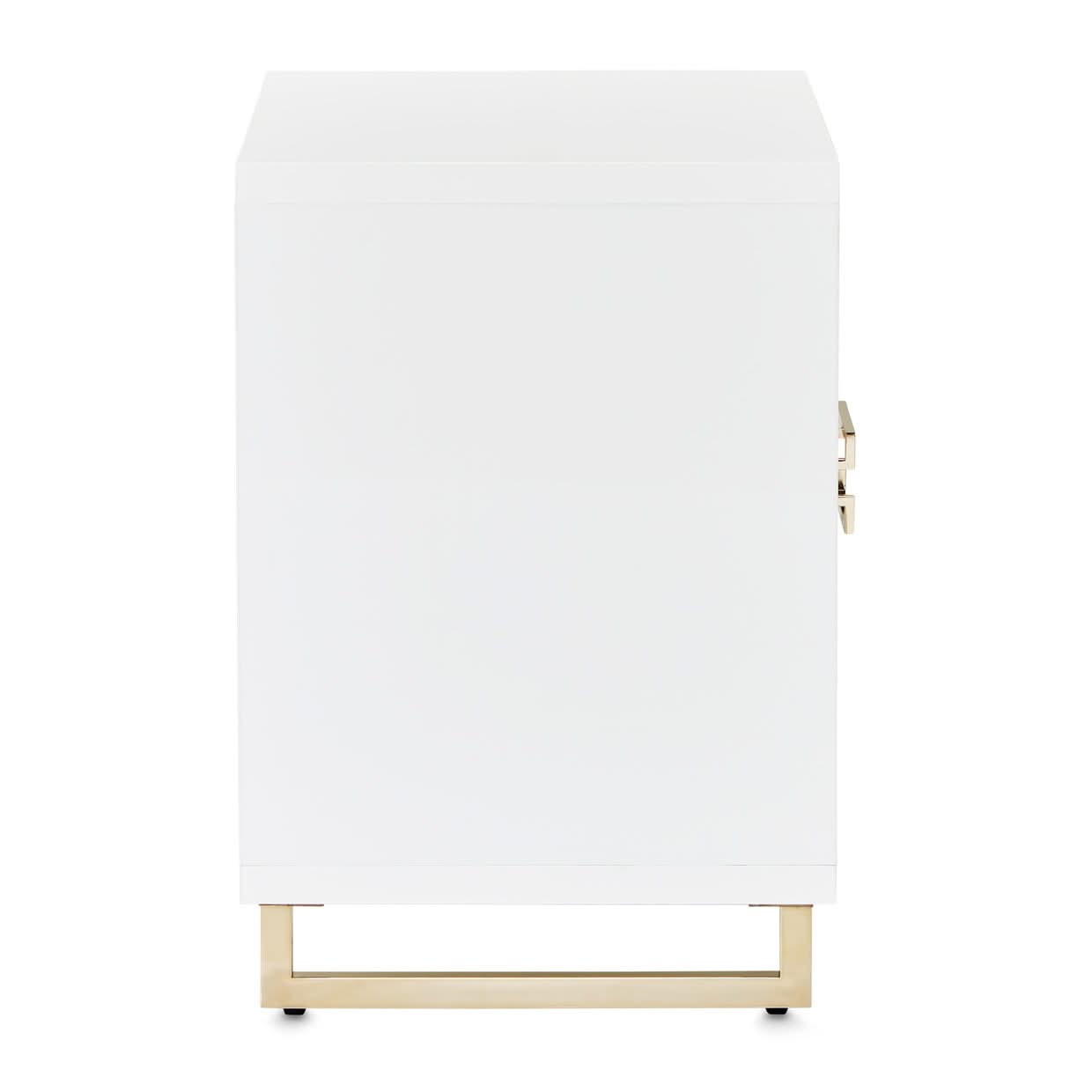 Palm Gate - Nightstand - Cloud White