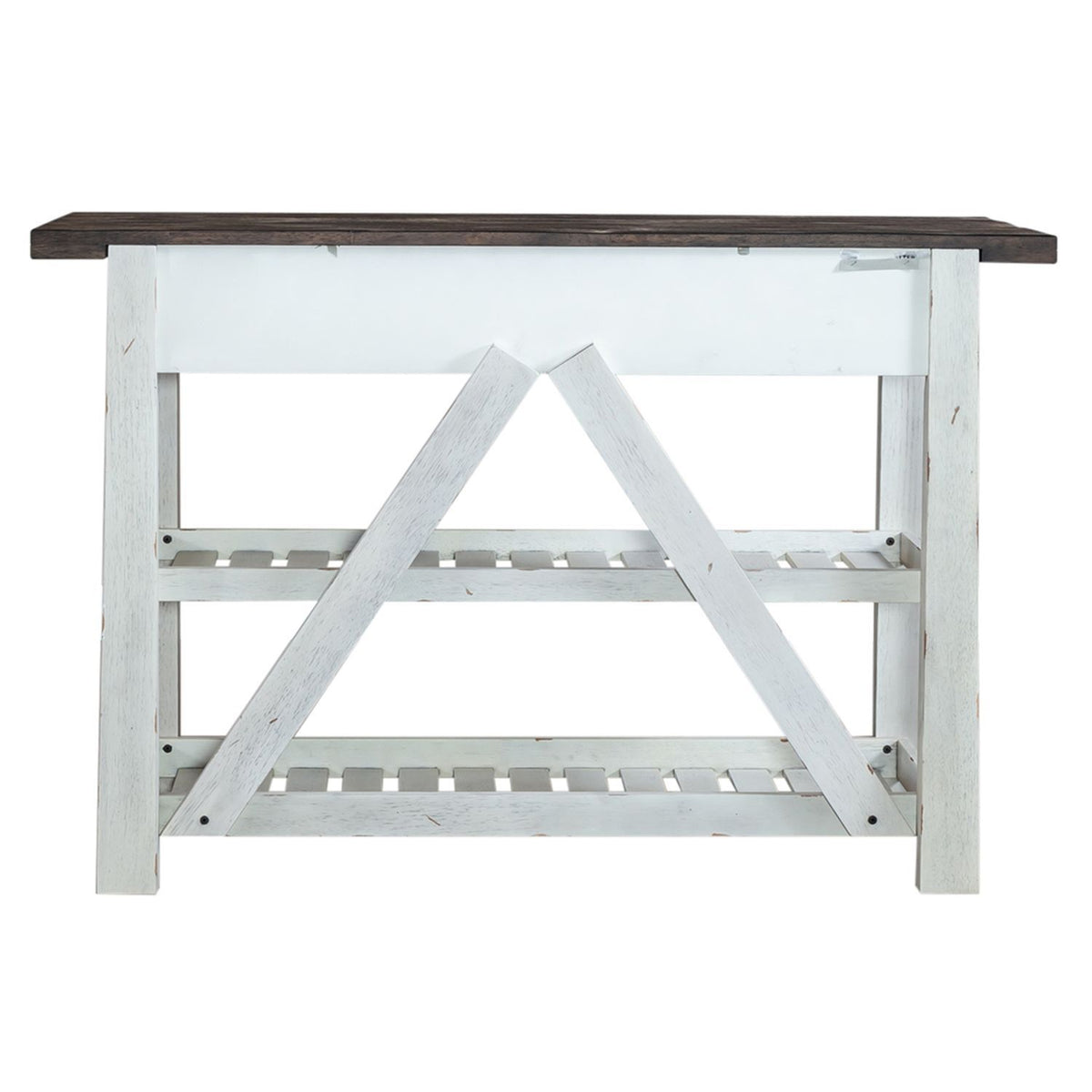 Farmhouse - Server - Two Tone White / Wood Tone