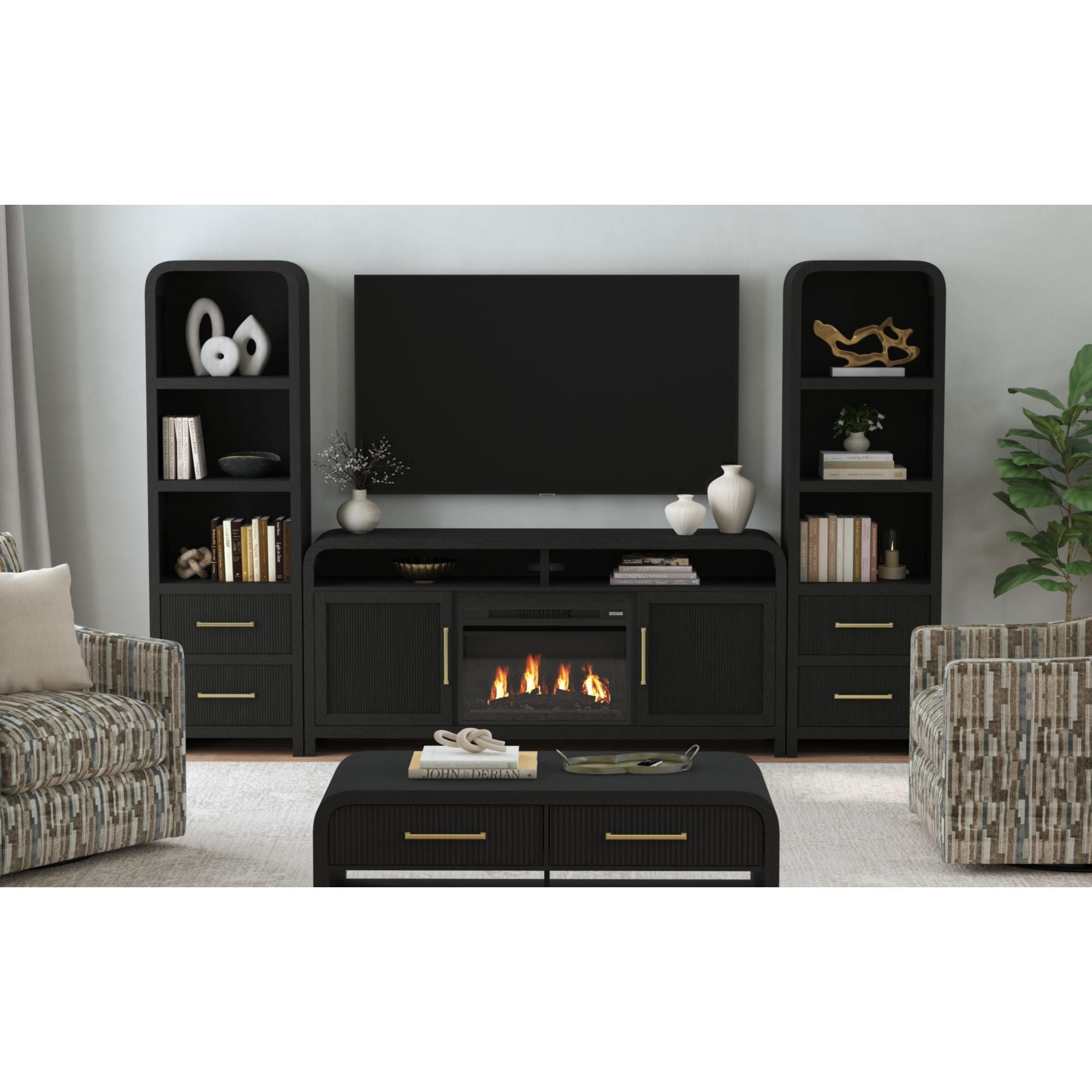 Ridgemont - 4 Piece Entertainment Unit With 70" TV Console