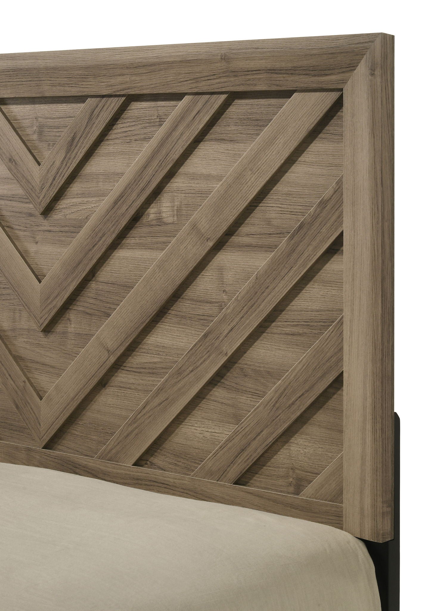 Valor - Twin 4 Piece Bedroom Set - Light Brown