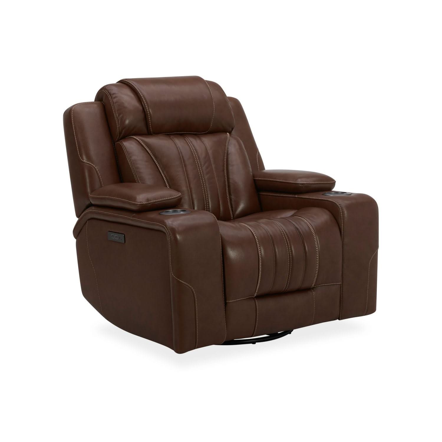 Caswell - Swivel Glider Recliner P2 - Nature Chestnut