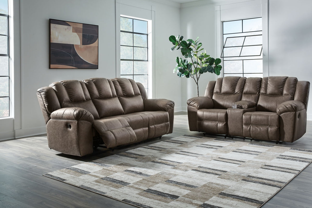 Lowilla - 2 Pc. - Reclining Sofa And Loveseat - Driftwood - Exclusive Furniture