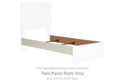 Stelsie - Twin Panel Rails - White