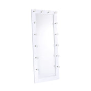 Lindy - Floor Mirror - Glossy White