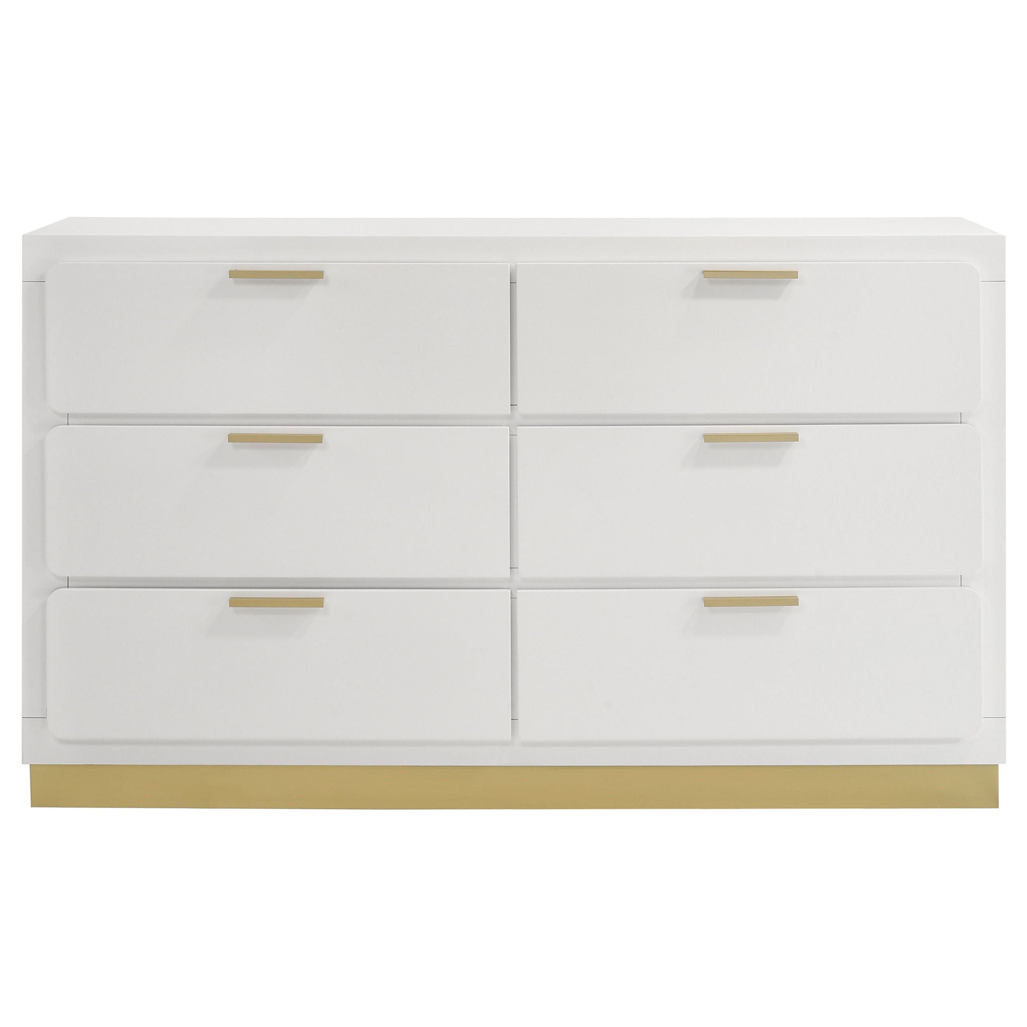 Caraway 6-drawer Dresser White