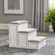 Magnolia Manor - Pet Steps - Antique White