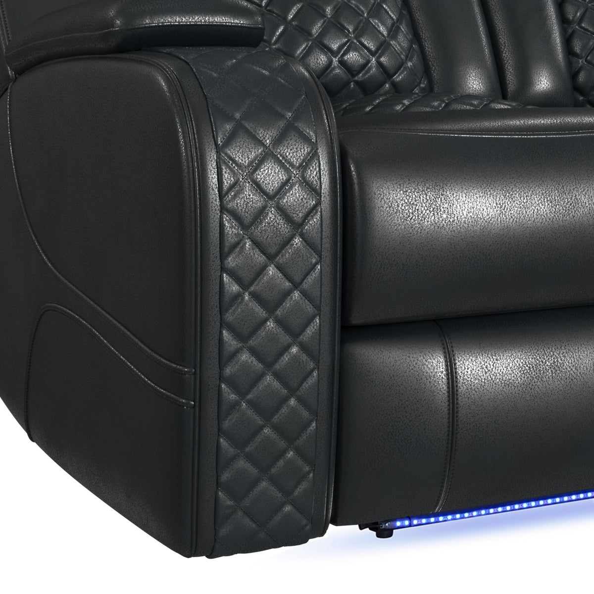 Carlo - Power Motion Sofa With Power Headrest, Dropdown Table, Power Strip, LED And Reading Light