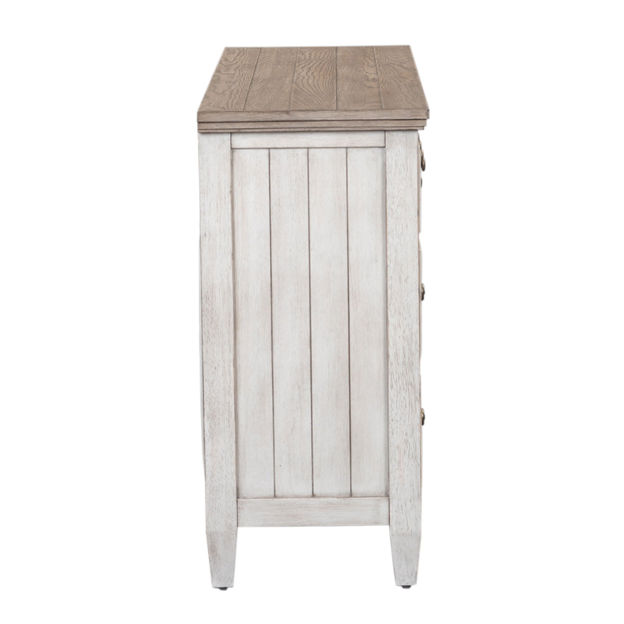 Heartland - 9 Drawer Dresser - Antique White / Tobacco Tops