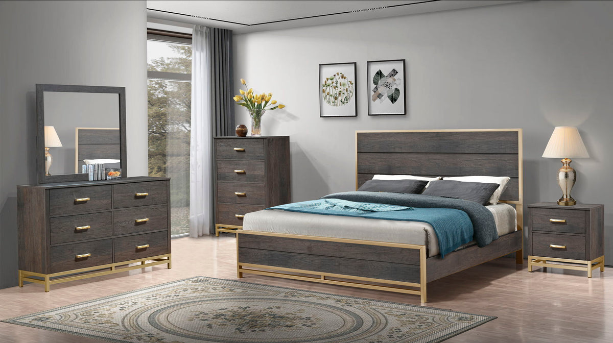 Trevor - Dresser & Mirror - Brown